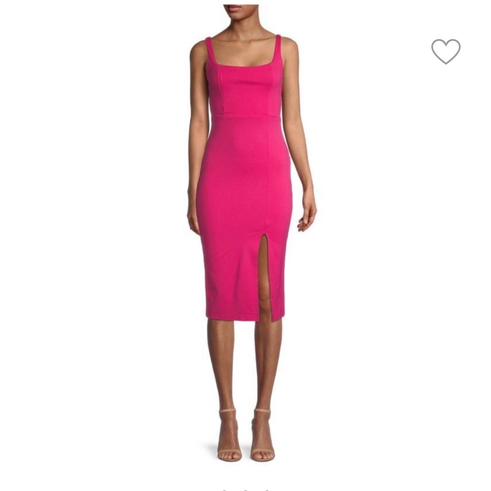 Socialite “Front Slit MIDI Dress”.